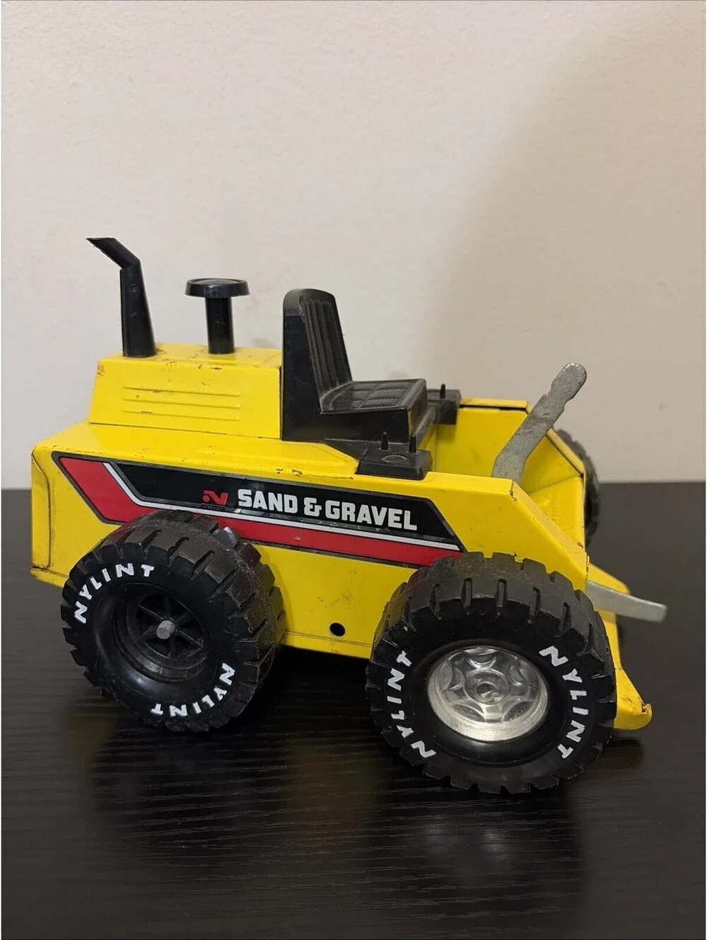 Vtg Nylint Yellow Front End Loader Metal Toy Missing A Piece